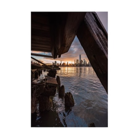 Bruce Getty 'Under The Pier New York' Canvas Art,22x32